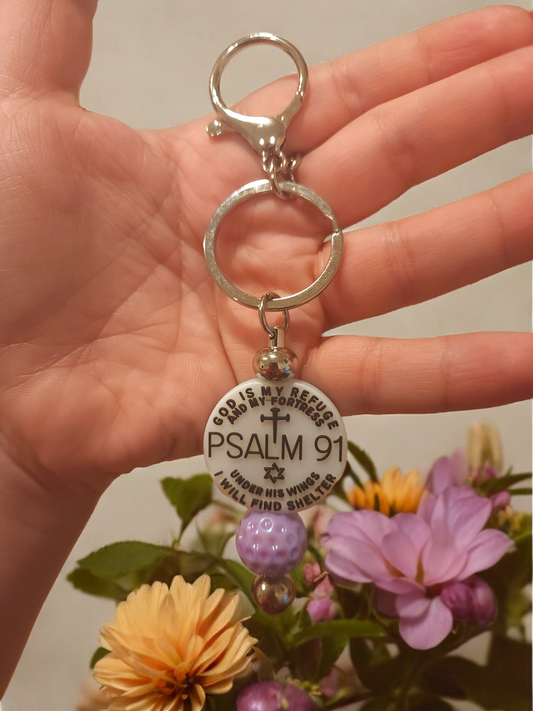 Psalm 91 Keychains